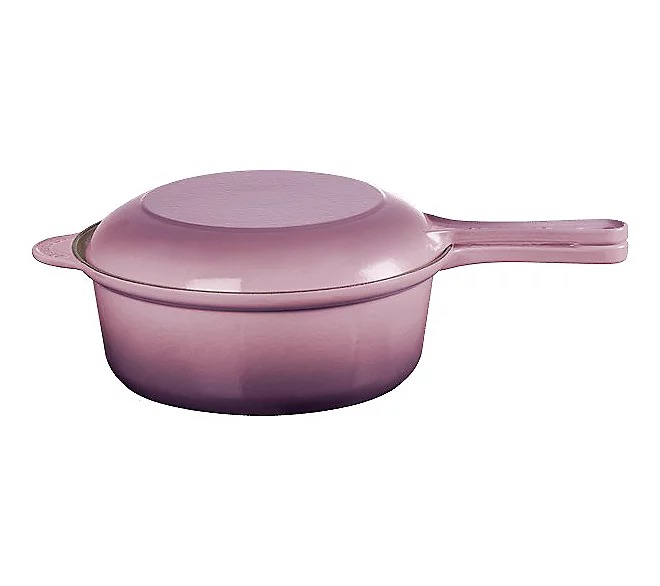 🎄Today's Special Value🎁Le Creuset Signature Cast Iron 2-in-1 Multifunction Saucepan + Skillet