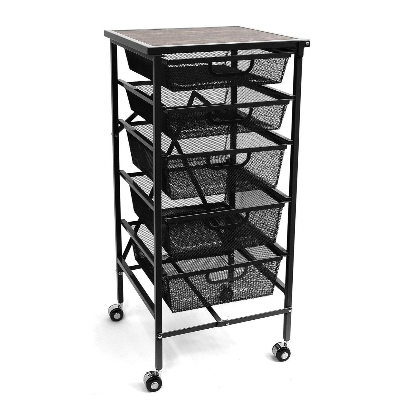 💝𝐁𝐥𝐚𝐜𝐤 𝐅𝐫𝐢𝐝𝐚𝐲 𝐃𝐞𝐚𝐥𝐬 ✨Origami 5-Drawer Cart with Wooden Top