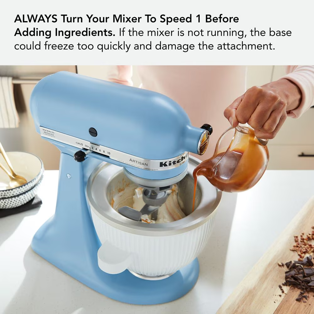 🎄Today's Special Value🎁KitchenAid Ice Cream Maker Attachment w/ Ice Cream Scoop