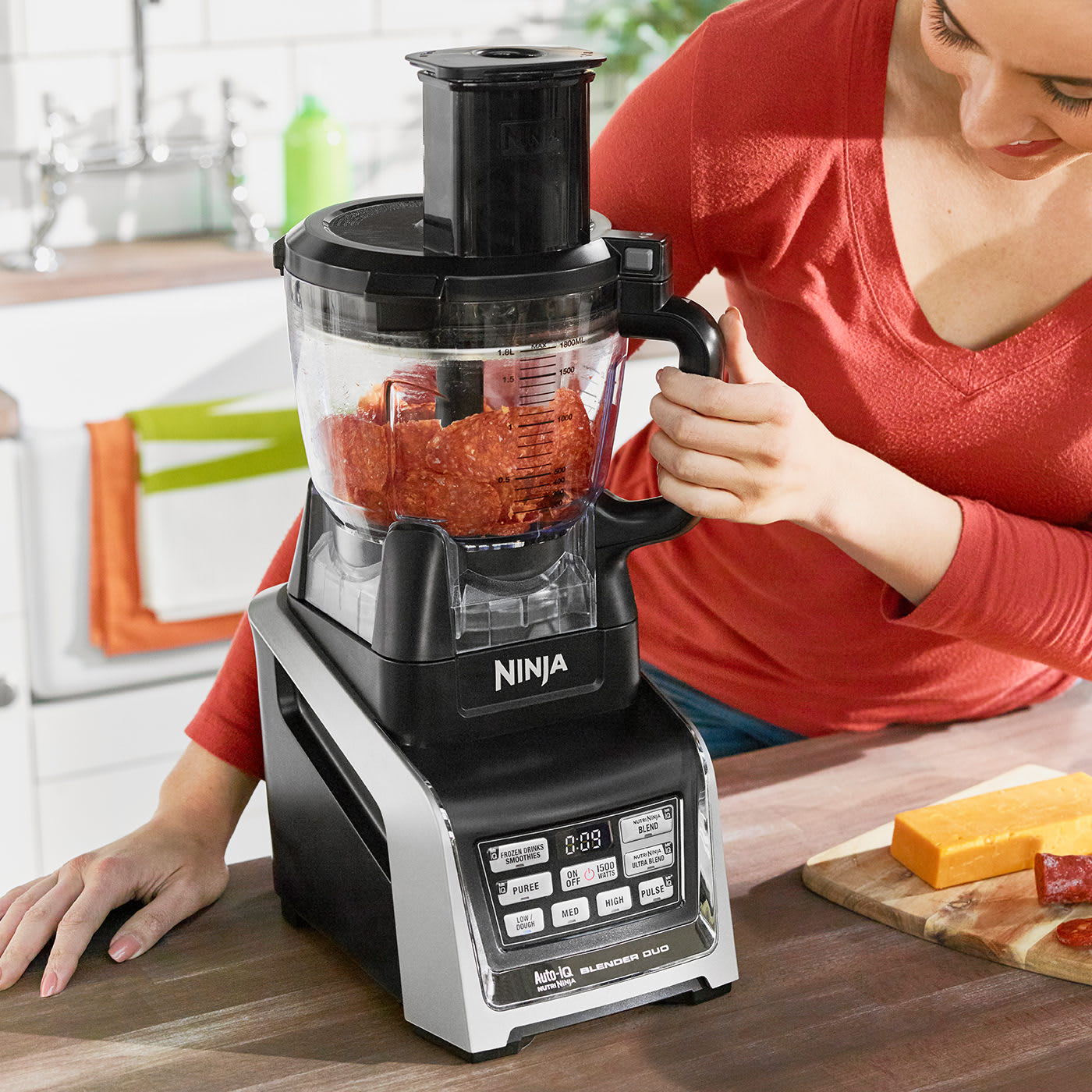 🎄Christmas Sale🎁Ninja Complete Food Processor with Auto-iQ and Nutri Ninja 1500W
