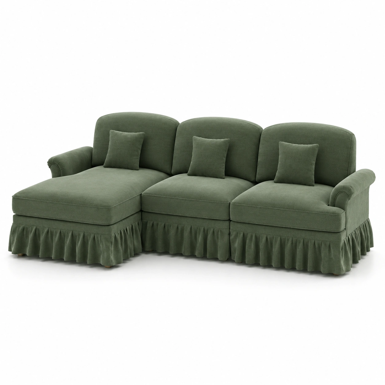 Sofa modular verde-oakvellehome