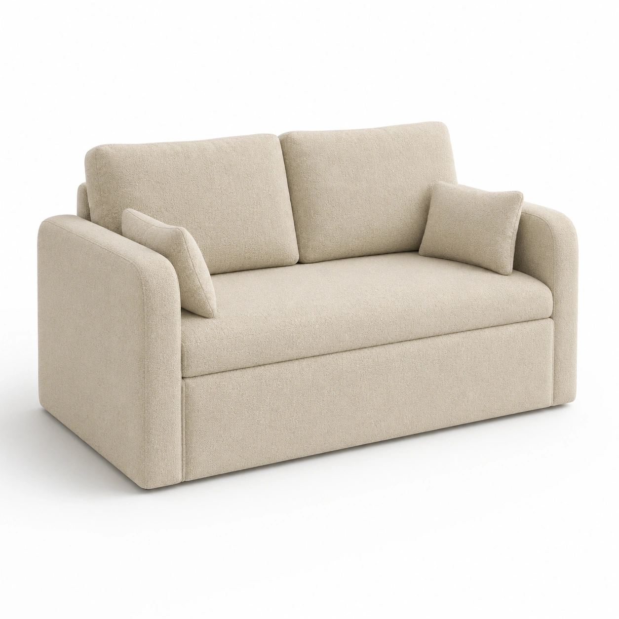 Sofa de dos plazas color beige-oakvellehome