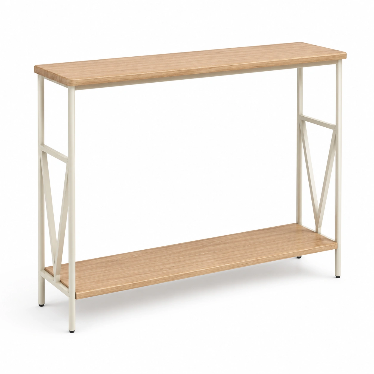 Mesa consola estrecha de madera-oakvellehome