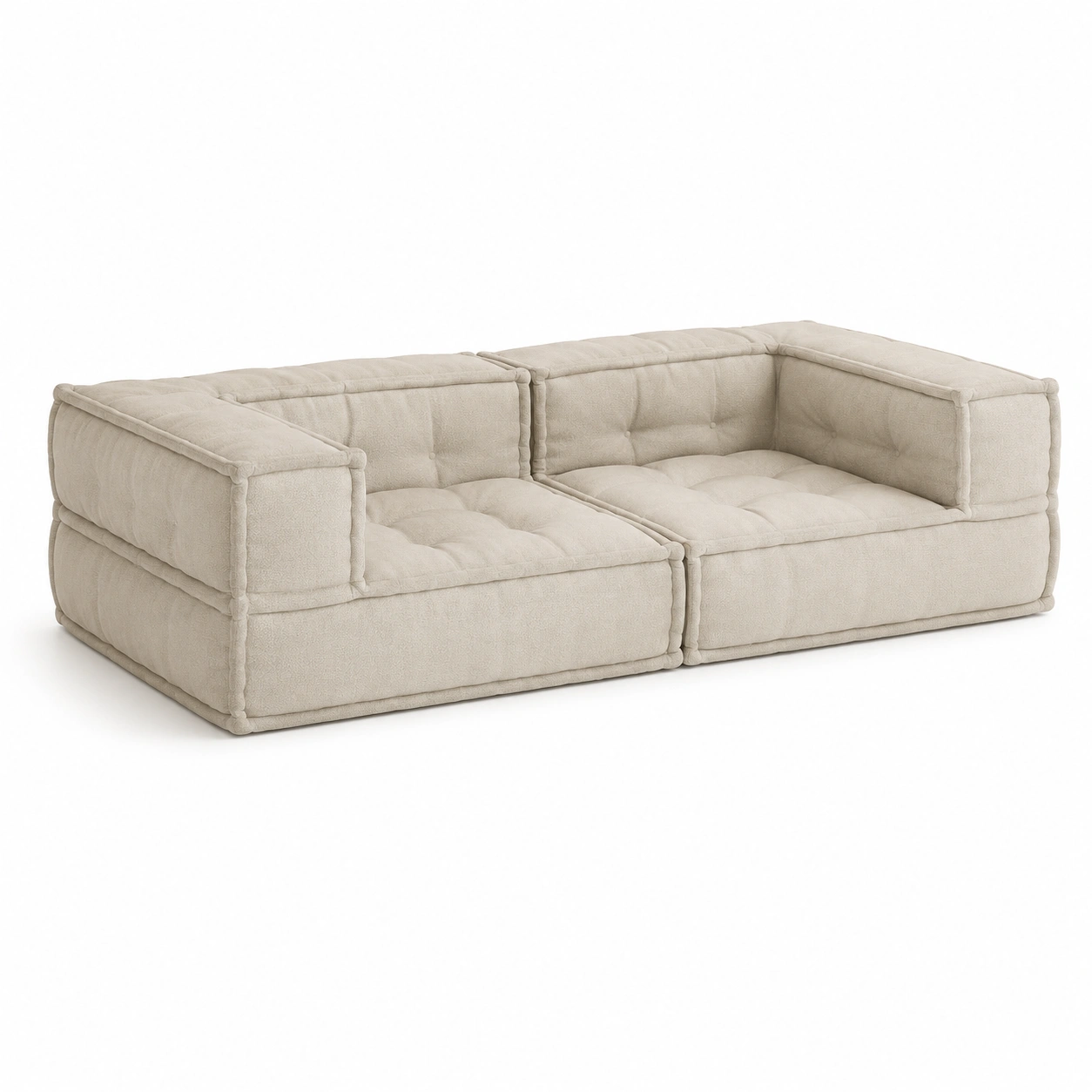 Sofa combinado color beige-oakvellehome