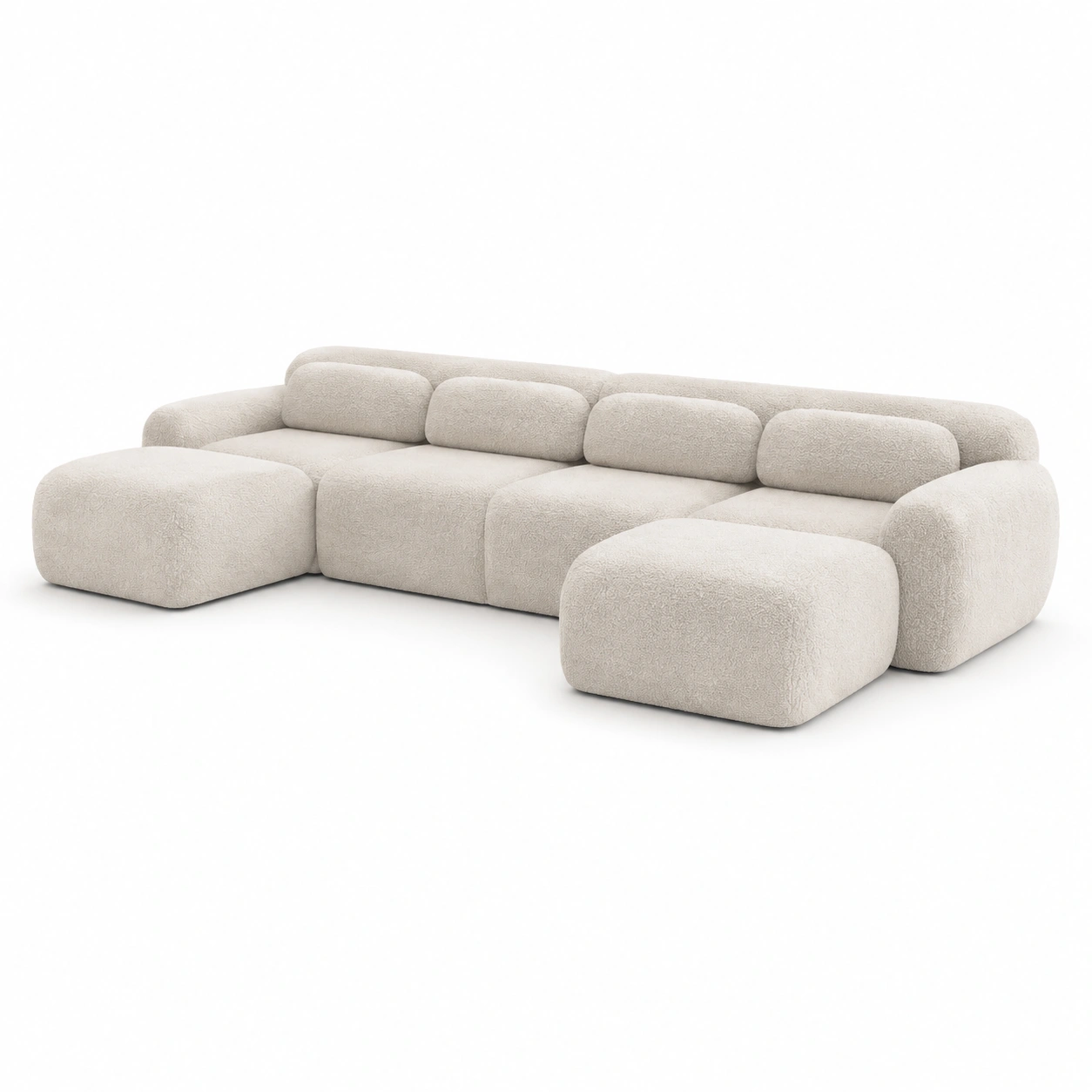 Sofa modular grande color crema-oakvellehome