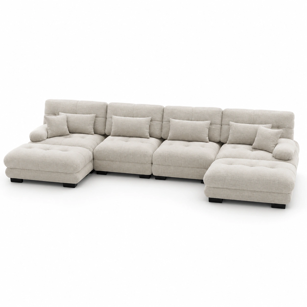 Sofa combinado color beige-oakvellehome