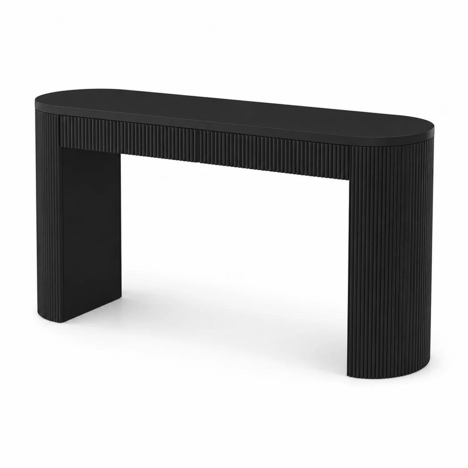 Consolle in Legno Nero 120x30x80 cm-Nordicnestluxe