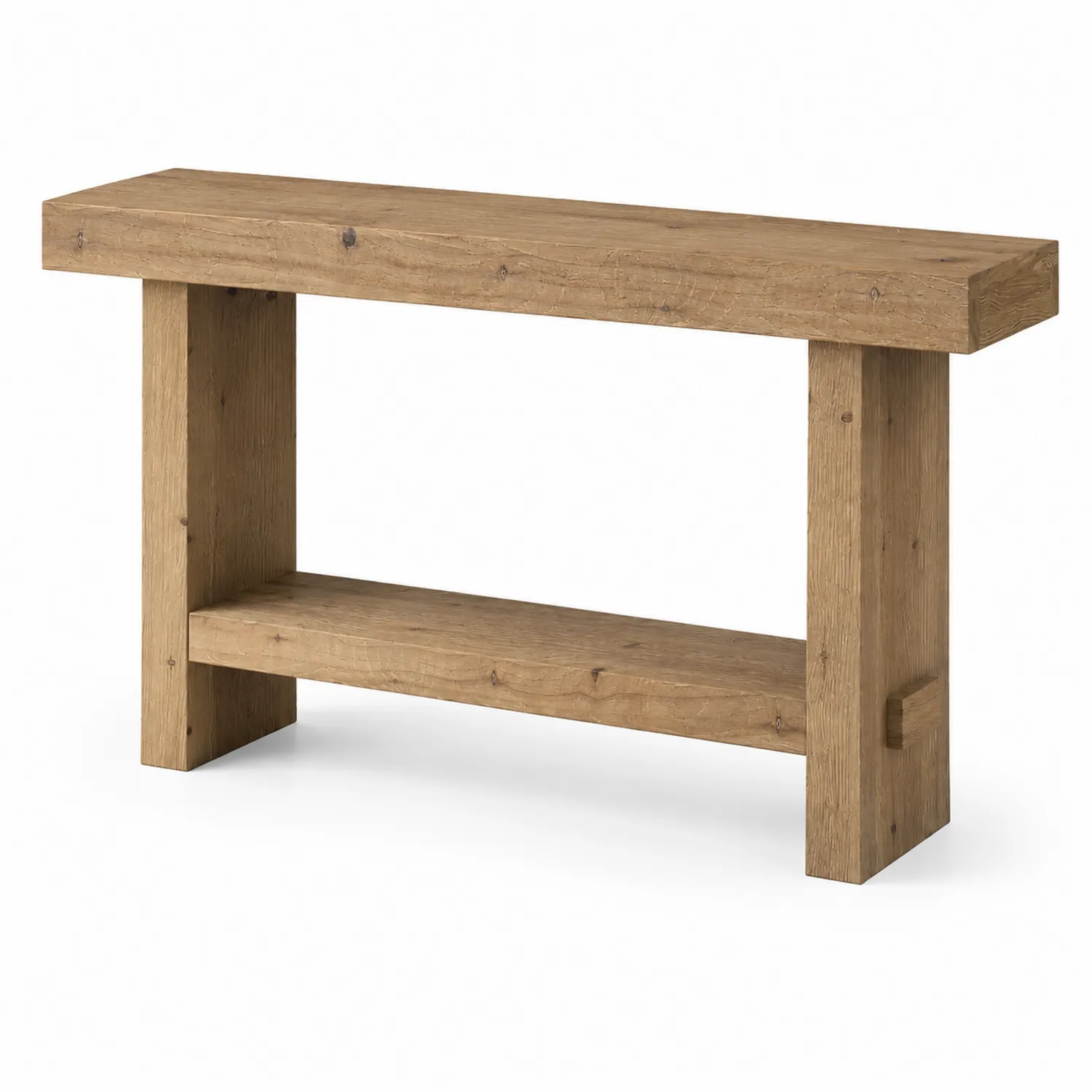Consolle in Legno di Rovere 120x35x80 cm-Nordicnestluxe