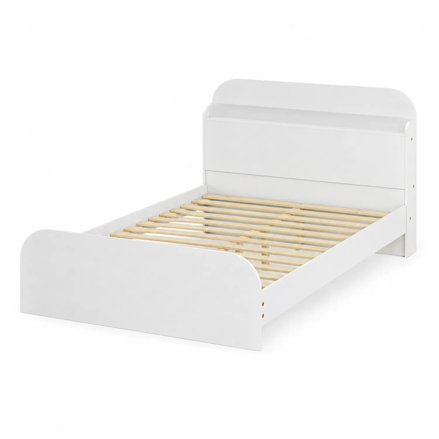 Letto Singolo Legno Bianco 90x200 cm-Nordicnestluxe