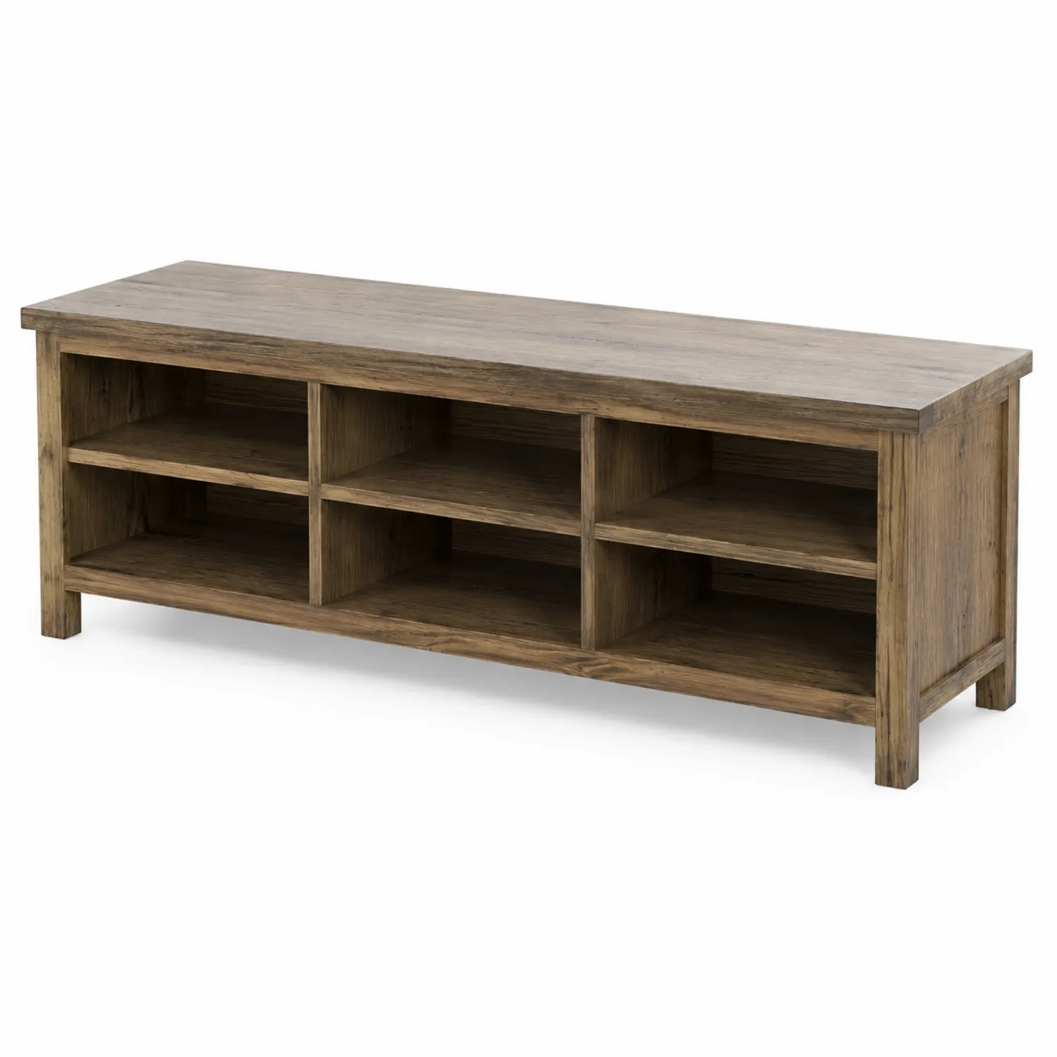 Mobile TV in legno massello marrone chiaro 150x40x50 cm