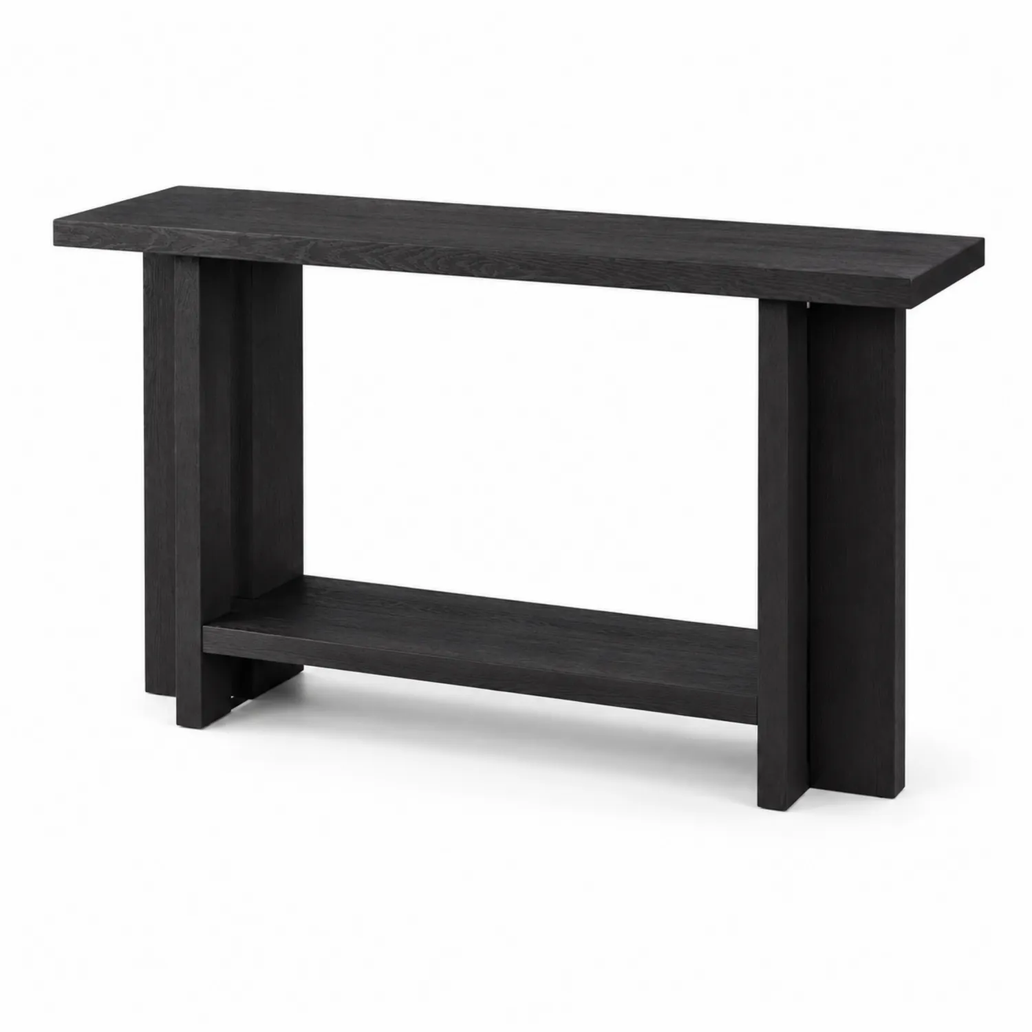 Consolle rettangolare in legno MDF nero