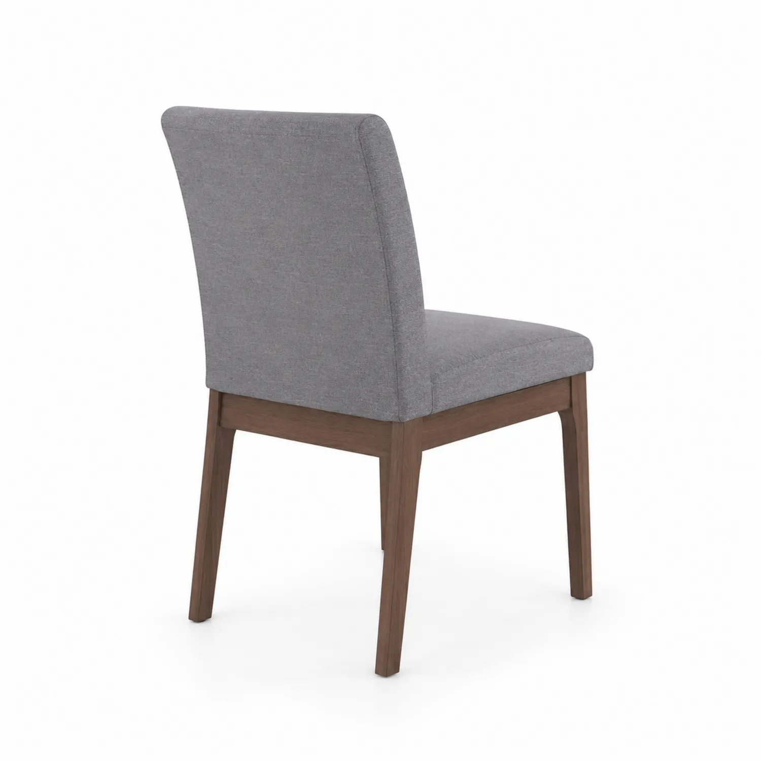 Sedia in legno e poliestere grigio 45x60x90 cm