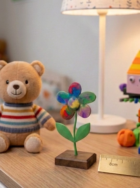 Personalized 3D Printed Eco-Sculpt，Custom Draw-to-Reality 3D Figurine (Eco-Friendly)