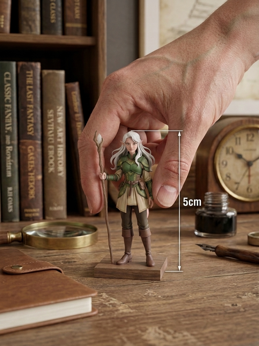 Character into 3D, OC into 3D, Personalized 3D Printed Eco-Sculpt，Custom Draw-to-Reality 3D Figurine (Eco-Friendly)