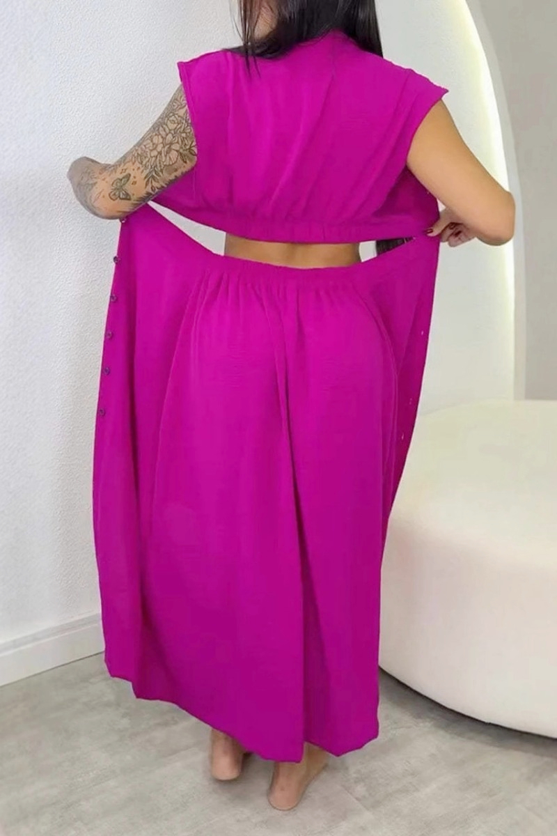 Women's Spring and Summer Fashionable and Comfortable Button-Down Dress