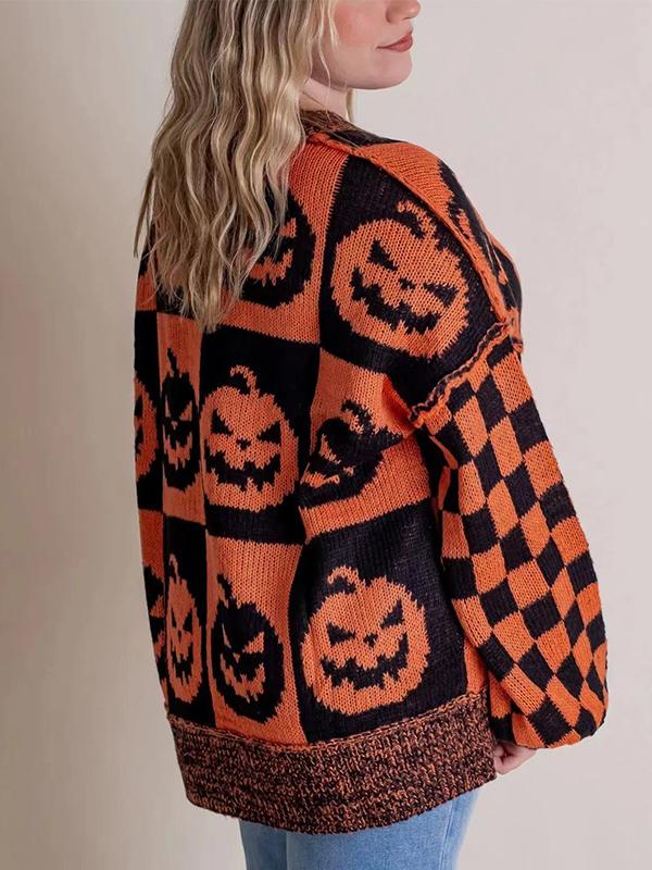 Round-neck Halloween Loose Knitted Sweater