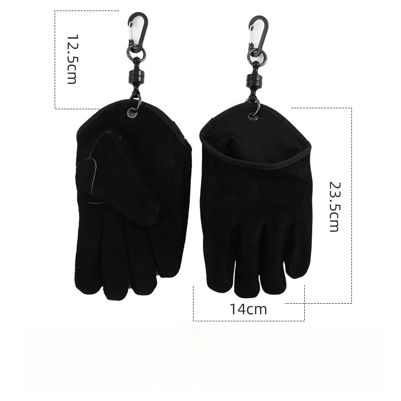 Magnetic Quick-Release Camping Leather Gloves