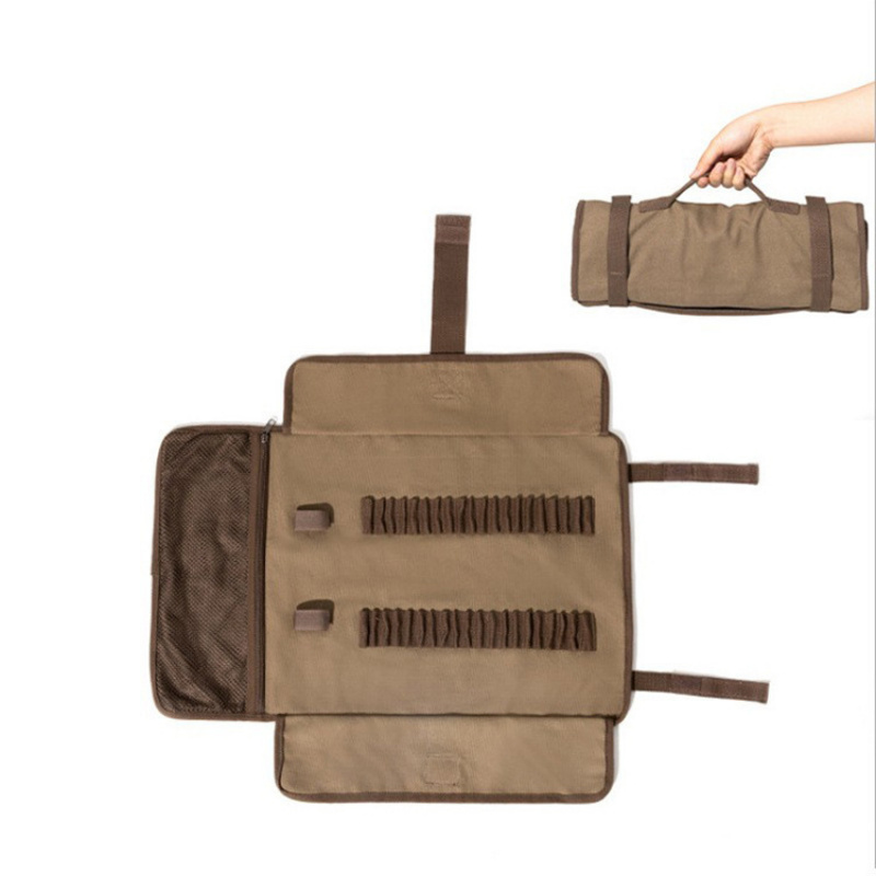 Roll-up Camping Tent Peg Storage Pouch