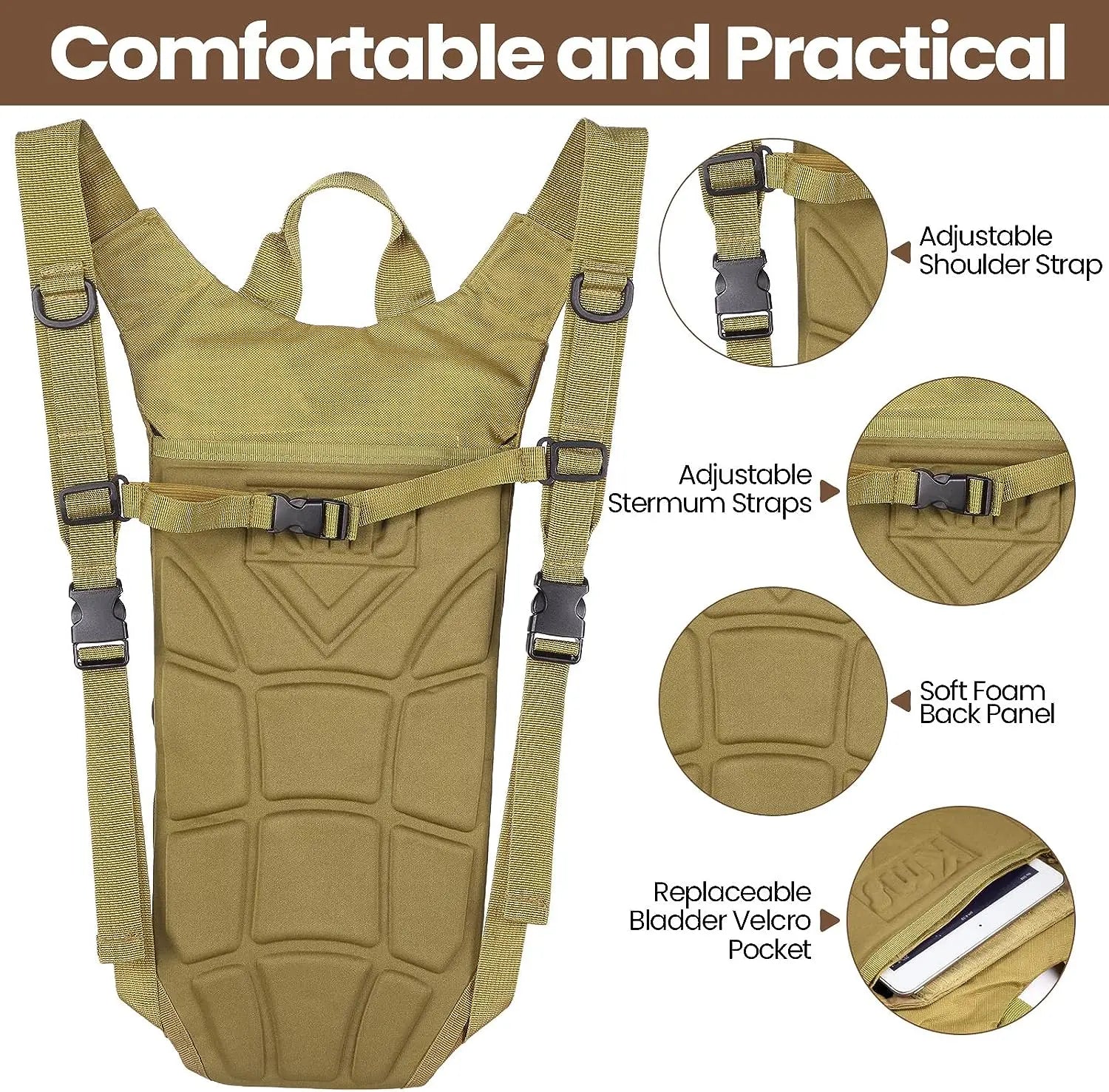 Tactical Detachable Hydration Backpack