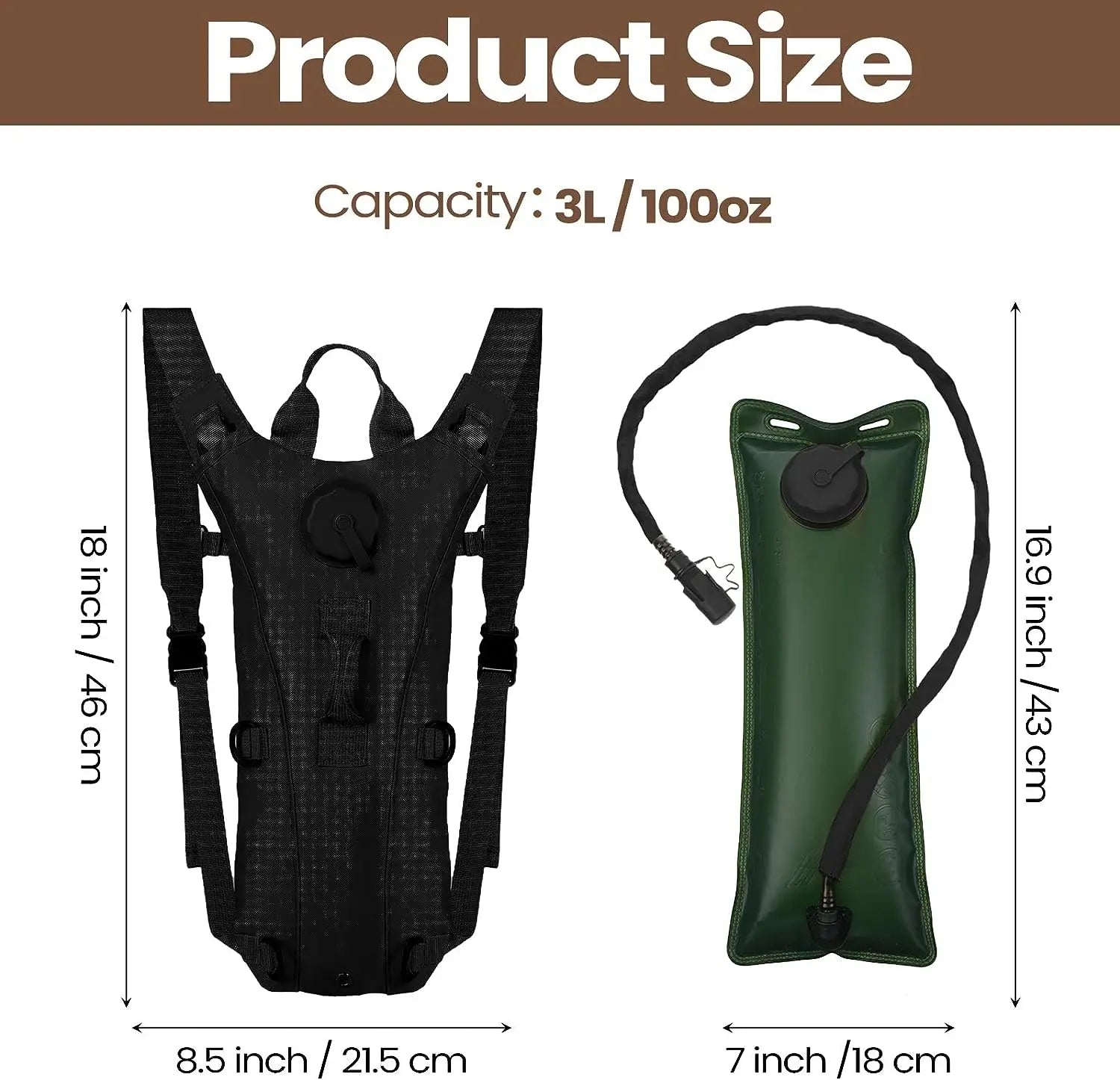 Tactical Detachable Hydration Backpack