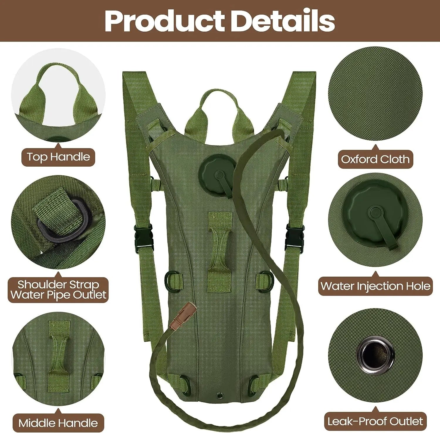 Tactical Detachable Hydration Backpack