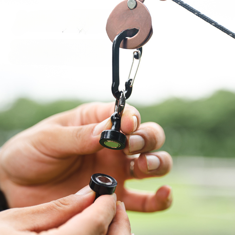 Magnetic Quick-Release Camping Leather Gloves
