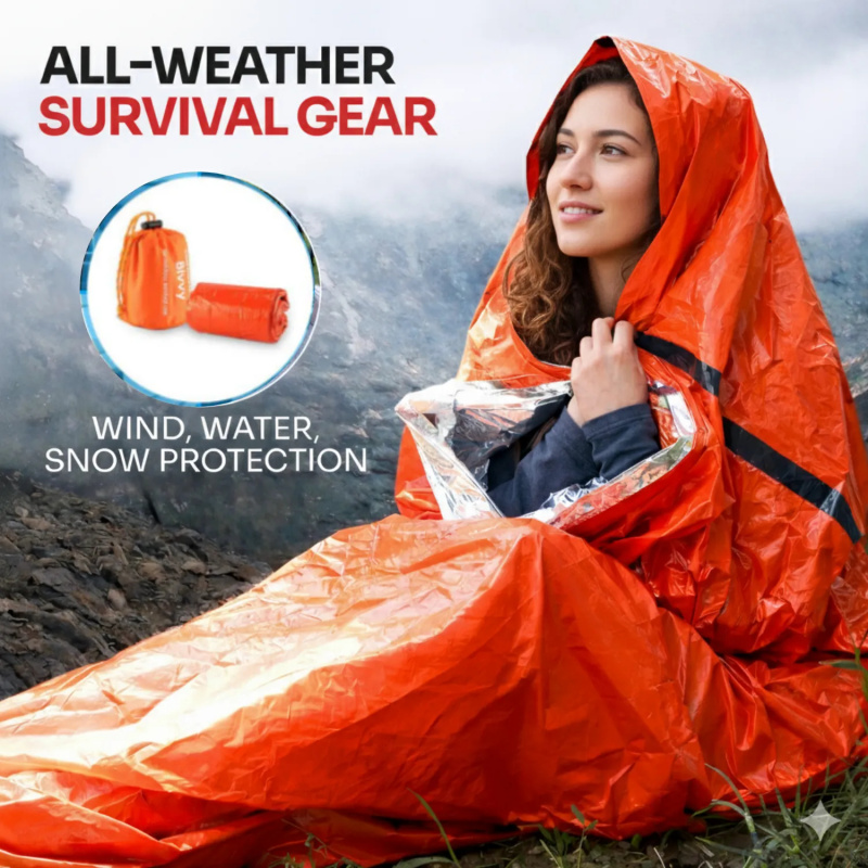 Dual-use Car & Outdoor Emergency Bivvy