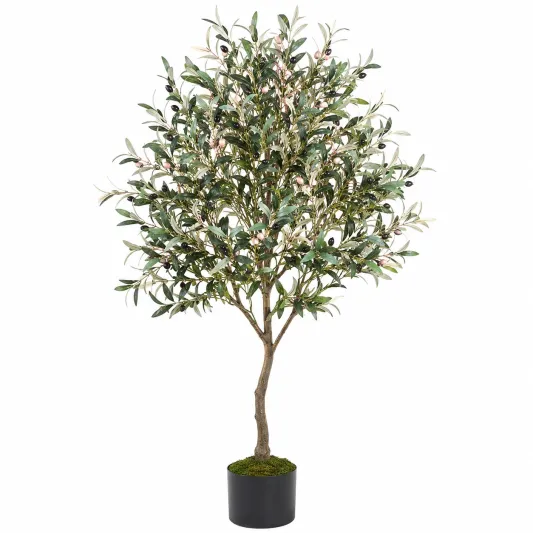 Árbol de Olivo Artificial de 150 cm con Maceta Decorativa-meubrixa