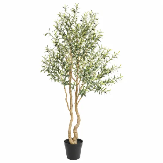 Árbol de Olivo Artificial Realista 180cm para Decoración Interior y Exterior-meubrixa