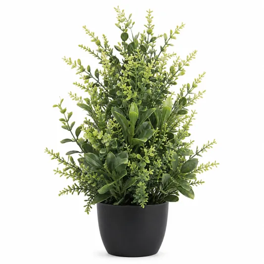 Planta Artificial de Romero en Maceta Verde 25 cm-cozyfetra