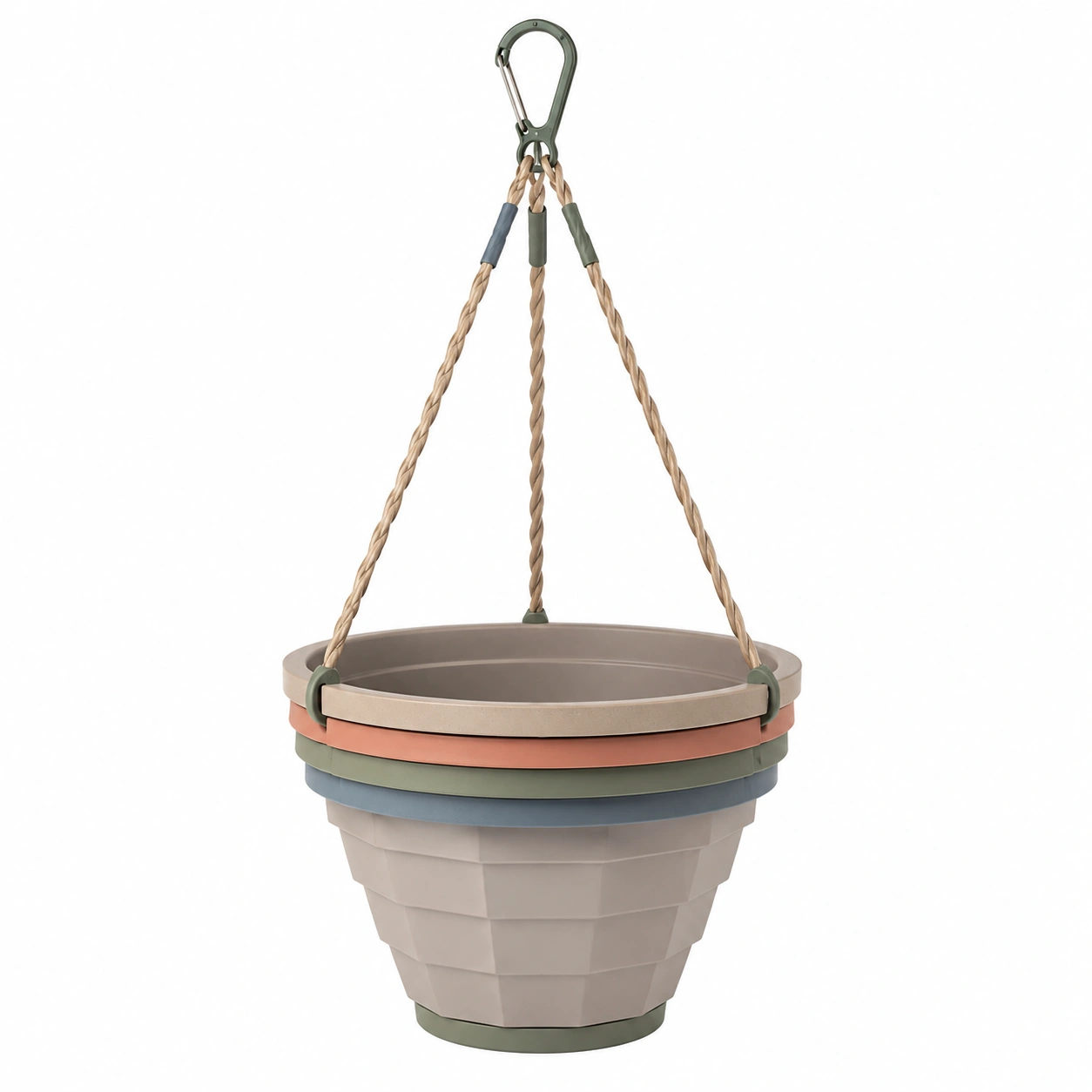 Maceta Colgante Multicolor con Cadena Ajustable-ulqernova