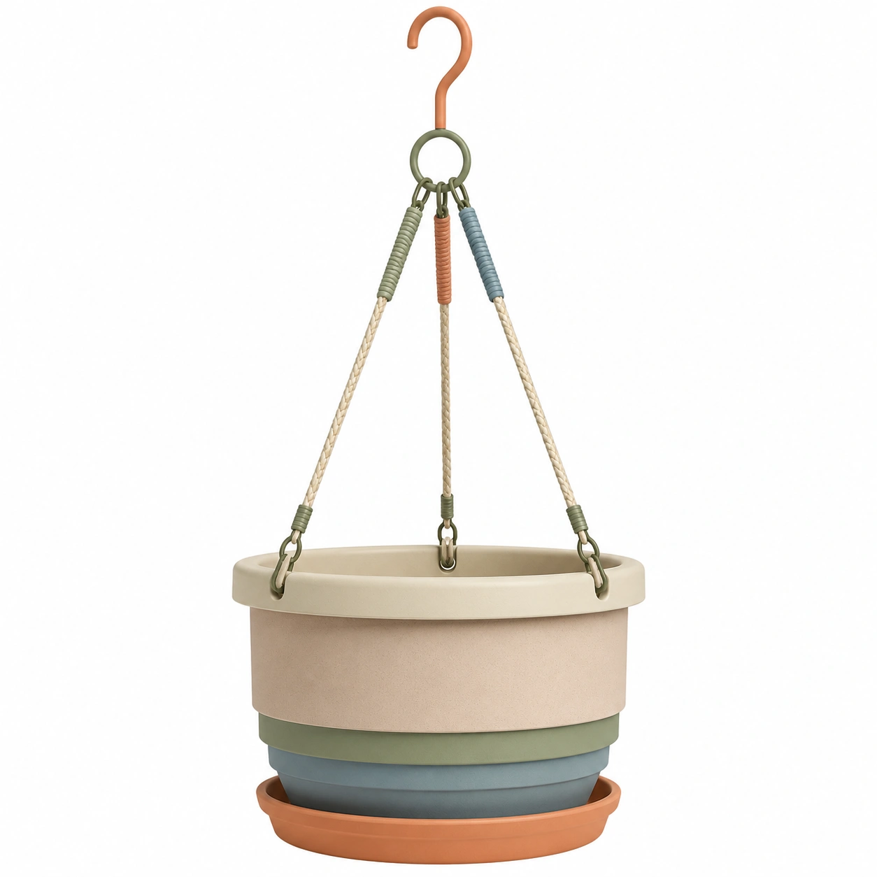Maceta Colgante Multicolor 25x20x15 cm para Exterior e Interior-ulqernova