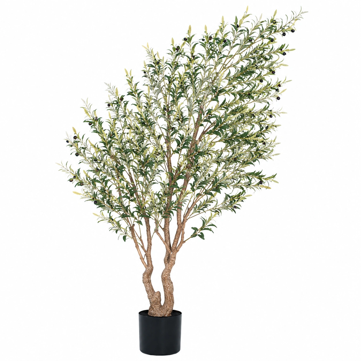 Árbol Artificial de Olivo en Maceta Blanca 150cm-ulqernova