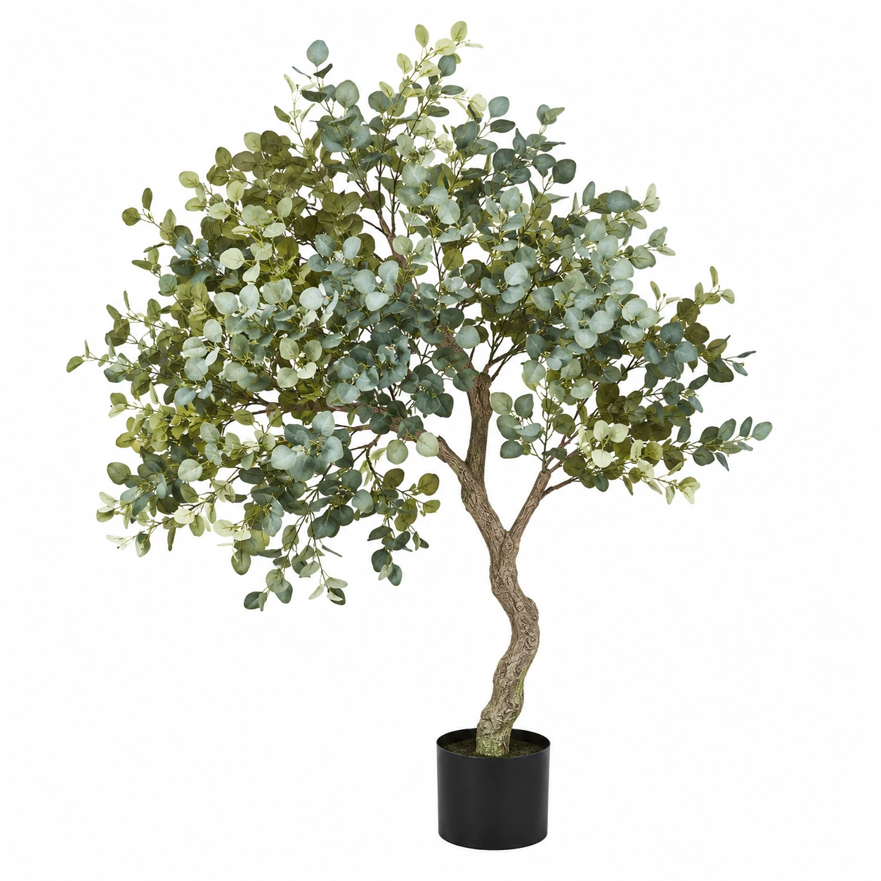 Árbol de Olivo Artificial con Maceta de Ratán 160cm Verde-ulqernova