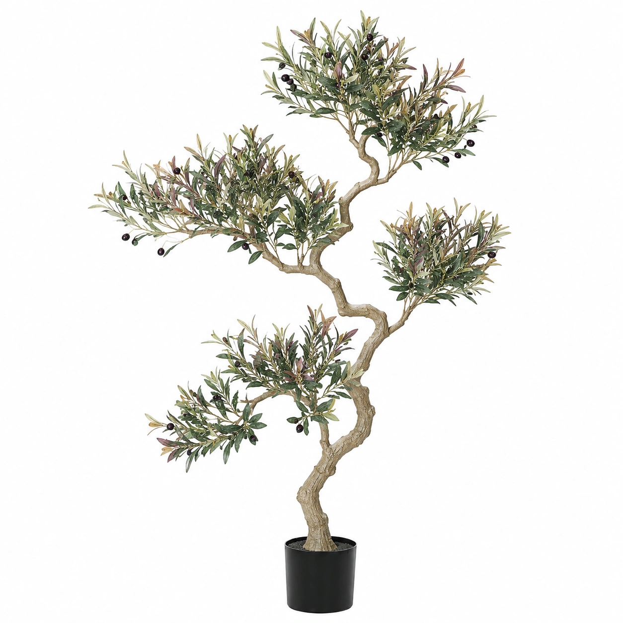 Árbol Artificial de Eucalipto Verde 150 cm con Maceta Decorativa-ulqernova