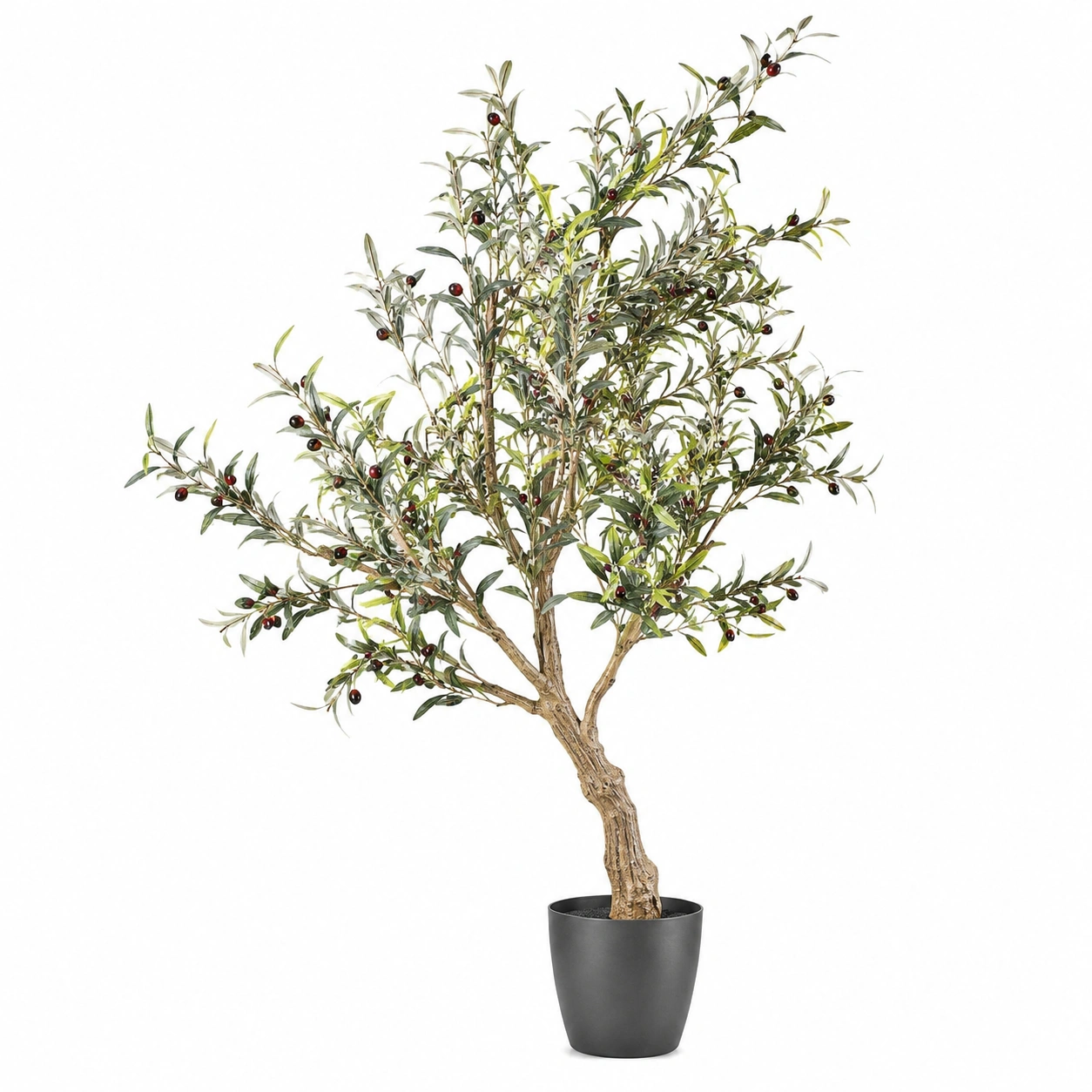 Árbol Artificial Suculento Decorativo 80cm Multicolor con Maceta-ulqernova