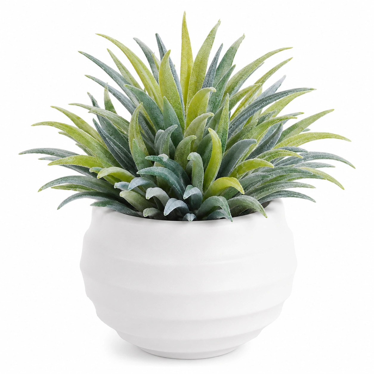Planta Artificial Eucalipto Verde en Maceta de Cemento 30cm-ulqernova