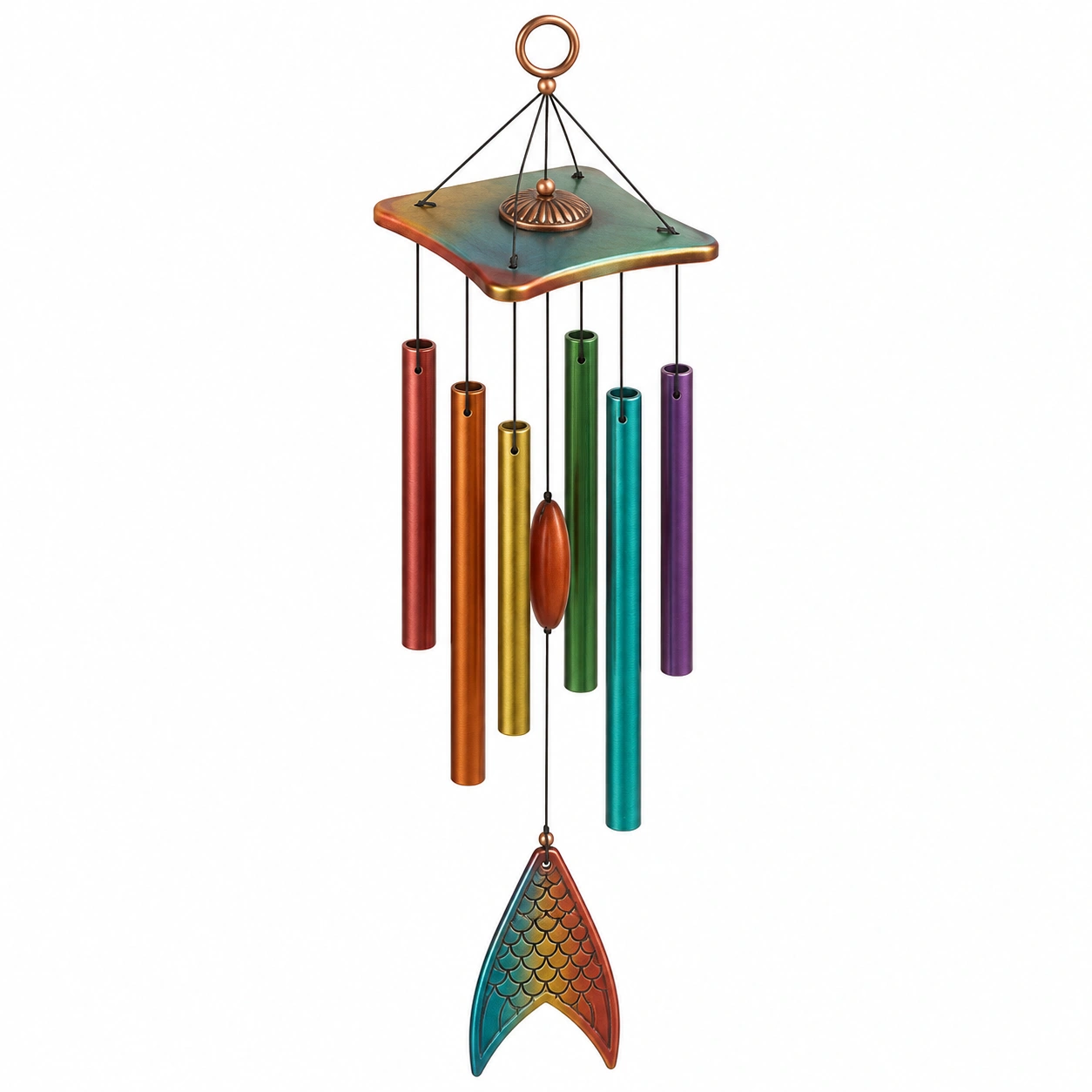 Campana de Viento de Colores Pastel para Decoración-ulqernova
