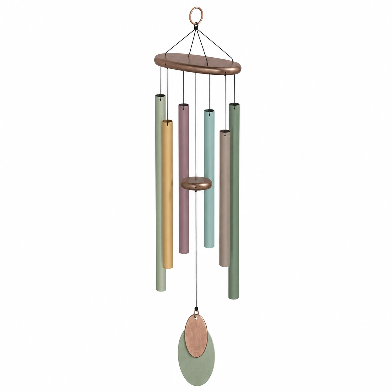 Campana de Viento Decorativa Multicolor con Diseño Floral-ulqernova