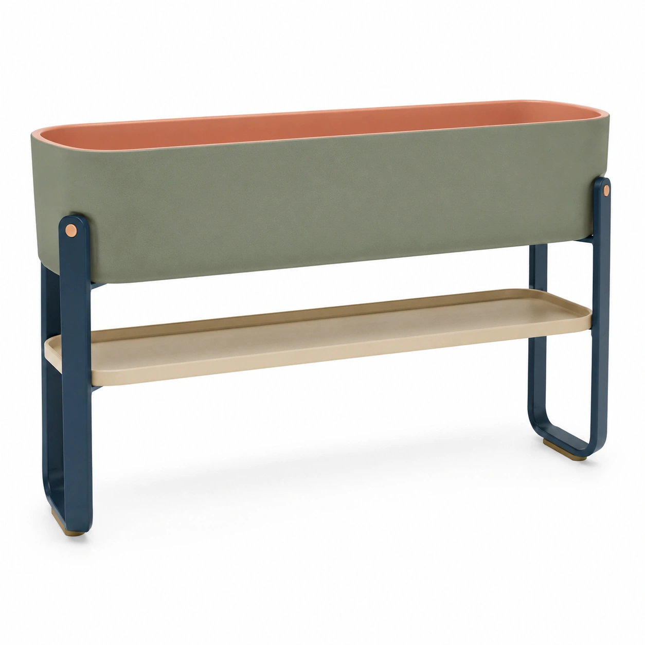 Macetero Elevado de Exterior Multicolor con Drenaje 100x50x80cm-ulqernova