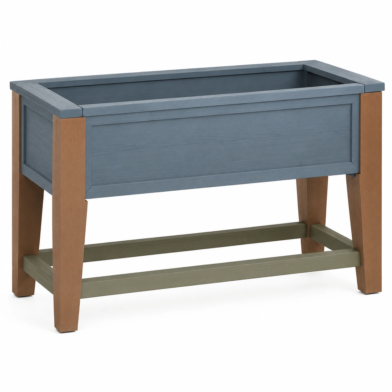 Jardinera Elevada Beige y Verde para Cultivo 80x40x75 cm-ulqernova