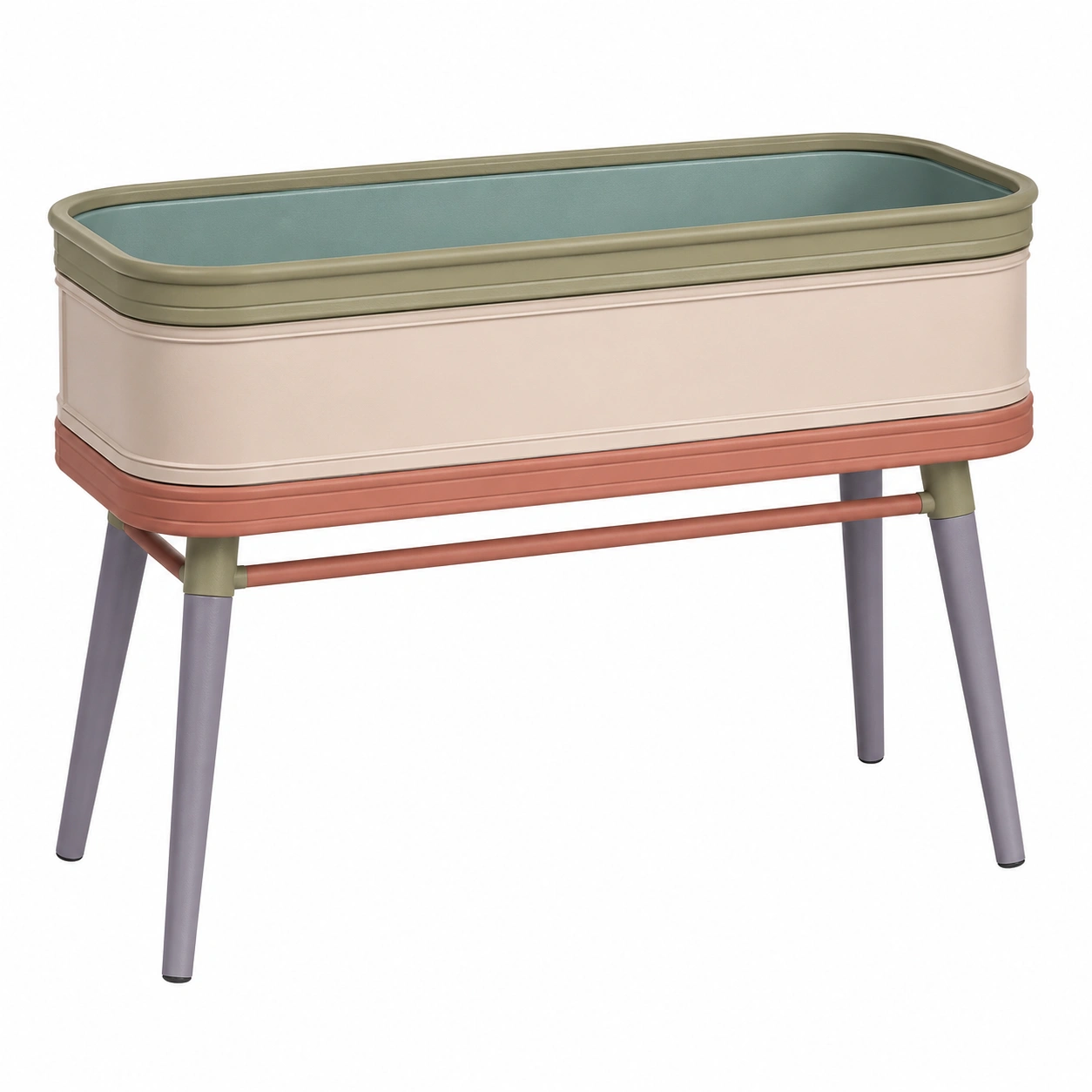 Regadera Decorativa de Jardín 5L Verde, Crema, Azul y Amarillo-ulqernova
