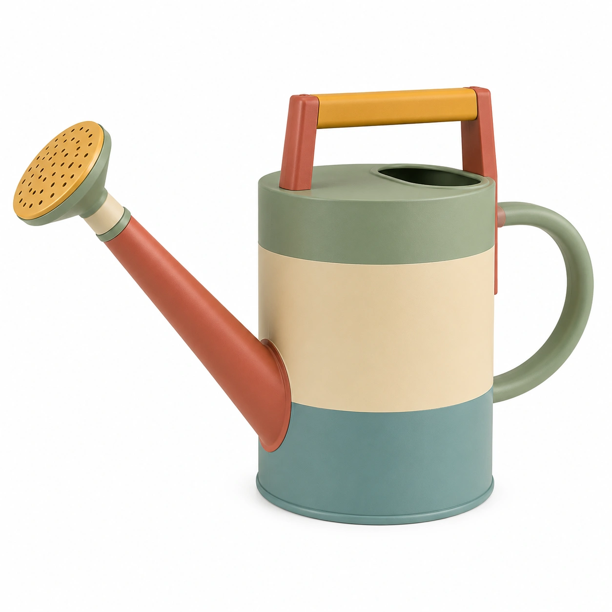 Regadera de Jardín Multicolor 2L con Boquilla Ergonómica-ulqernova