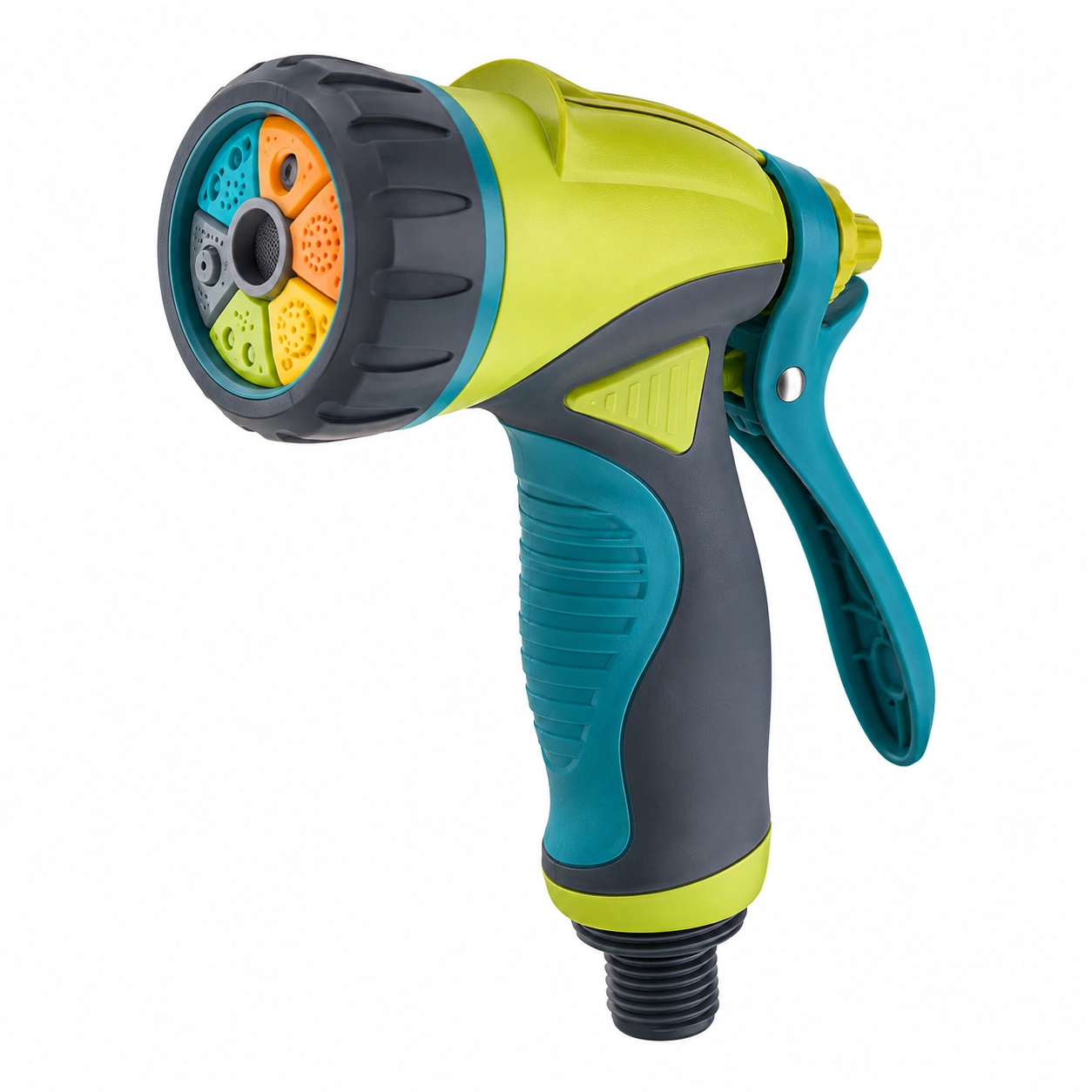 Pistola de Riego Multiusos 8 Modos Verde/Amarillo-ulqernova