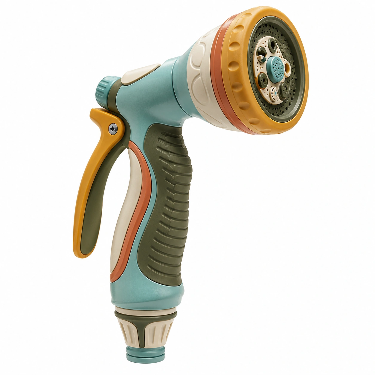 Pistola de Riego Multichorro Azul/Naranja/Verde, 7 Modos-ulqernova