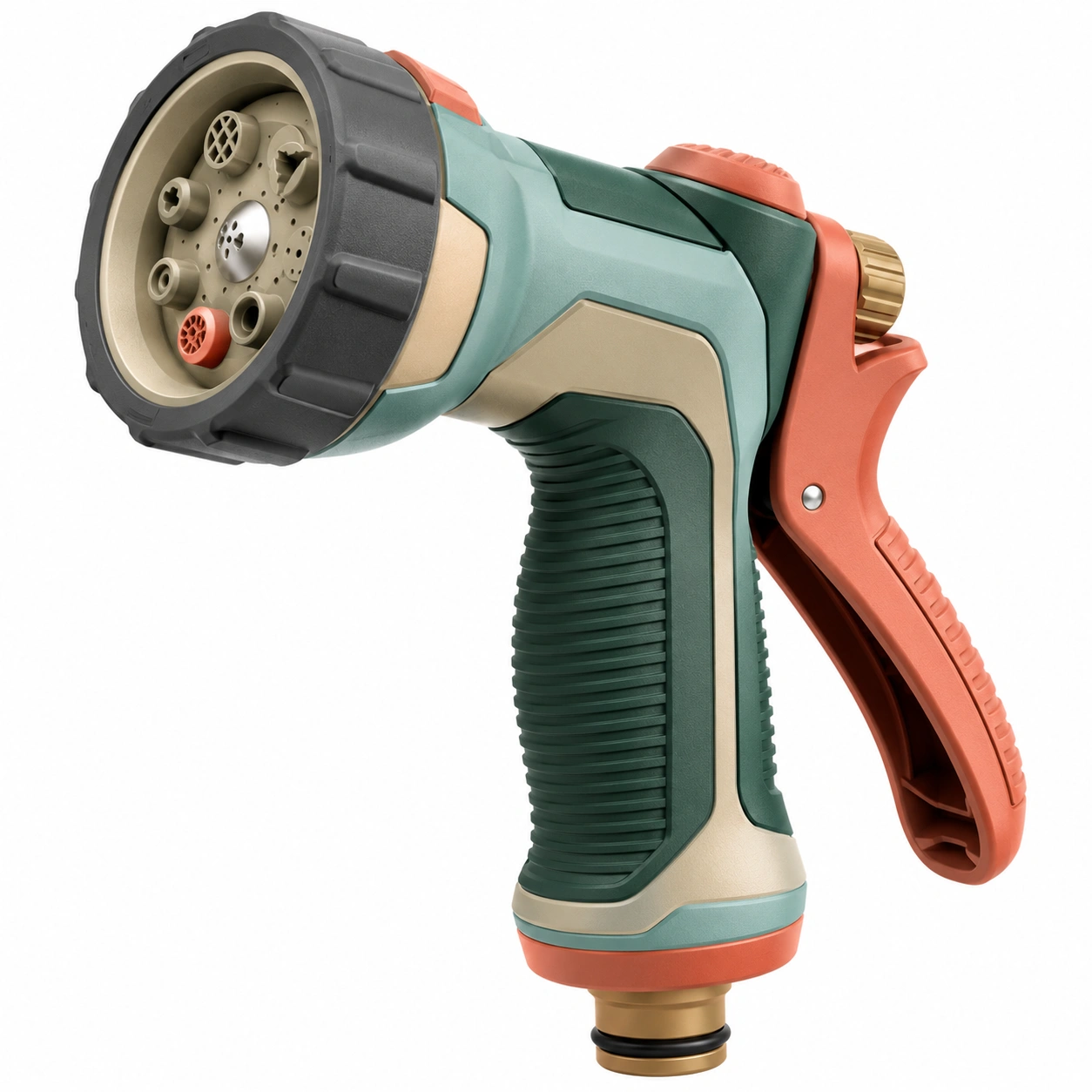 Pistola de Jardín con 7 Modos de Riego Verde/Gris/Rosa-ulqernova