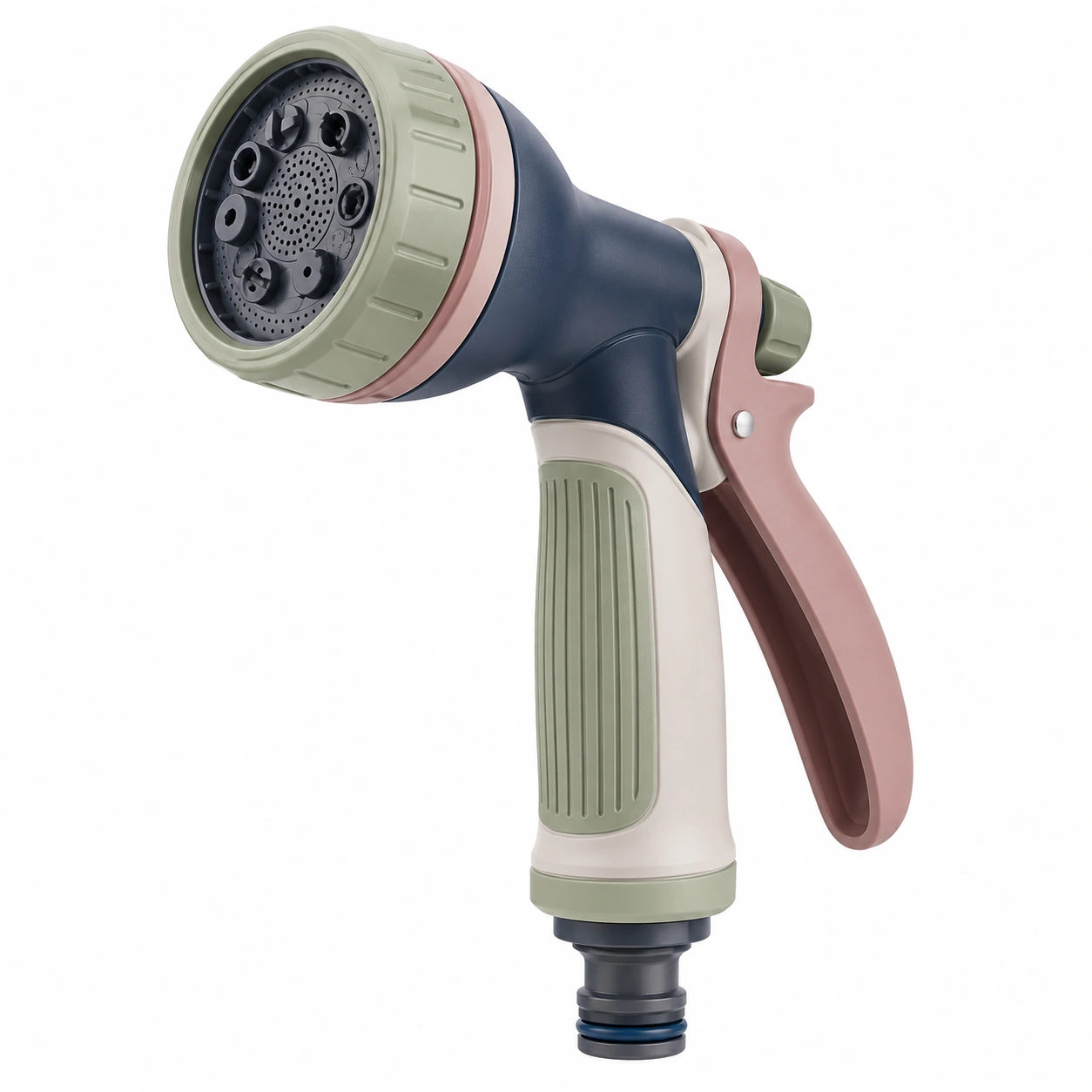 Pistola de Riego Multimodo Ajustable Verde y Azul para Jardinería-ulqernova