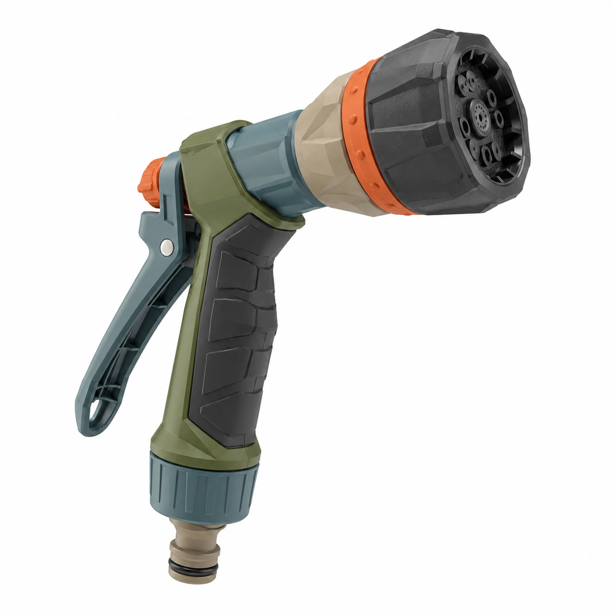 Pistola de Riego de Jardín Verde/Beige con 7 Modos de Pulverización-ulqernova