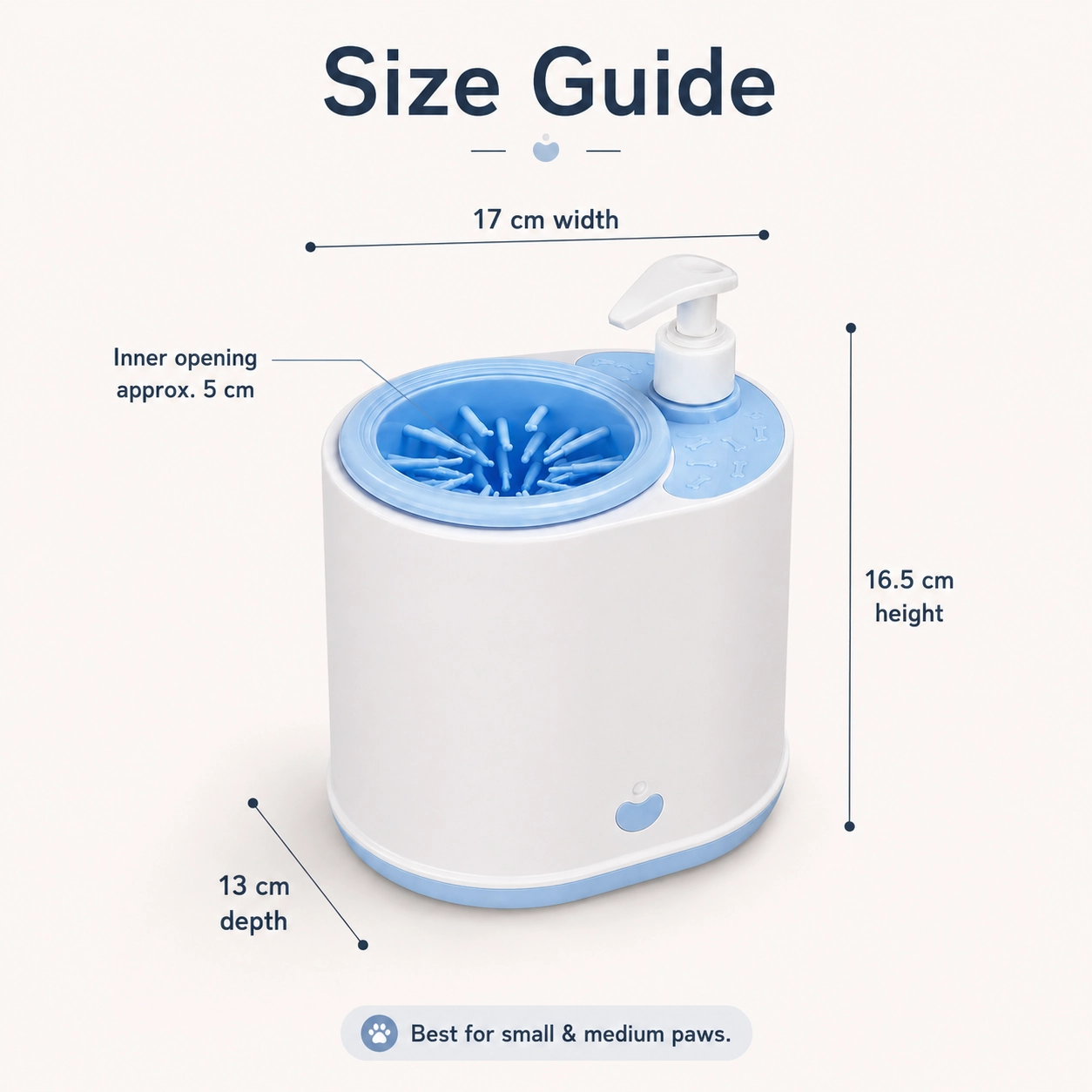 Automatic Dog Paw Cleaner with Built-In Pump