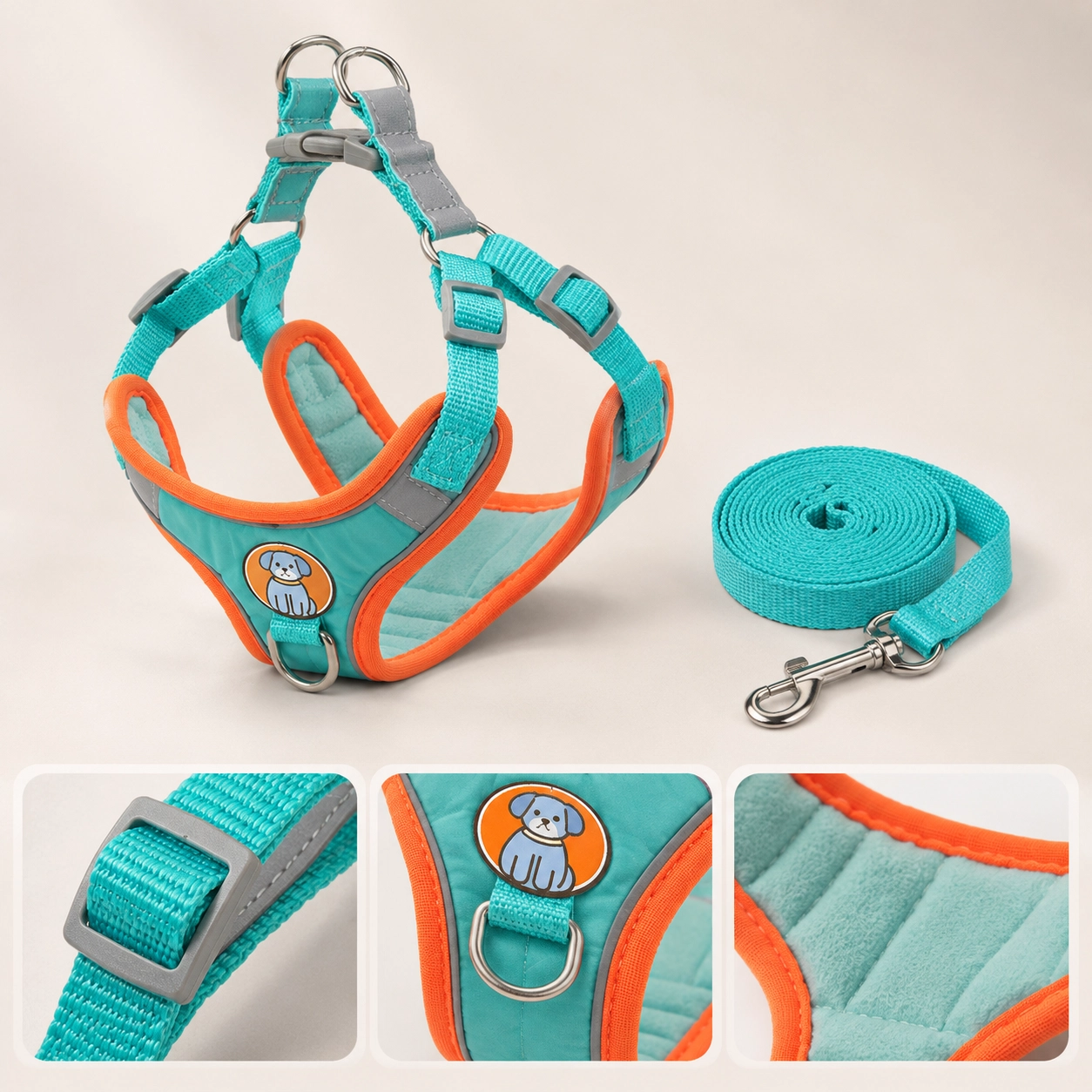 No Pull Dog Harness – Reflective Adjustable Pet Vest